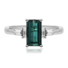 Gouden ring met een indigoliet (CIRARI)