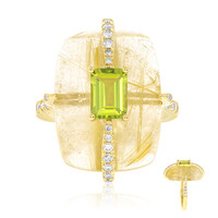Gouden ring met een Dashine Peridoot (CIRARI)