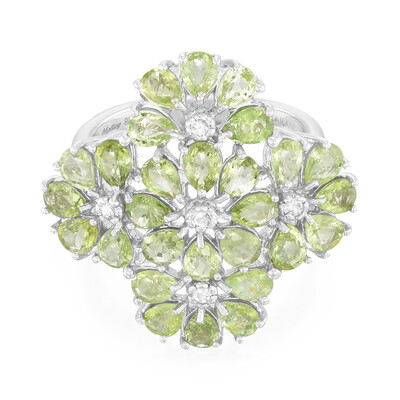 Zilveren ring met Paraiba toermalijnen