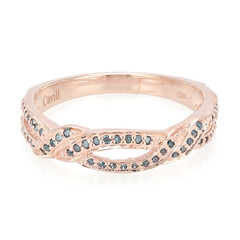 Zilveren ring met Fancy diamanten