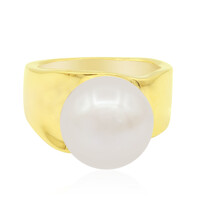 Zilveren ring met een zoetwater kweekparel