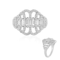 Zilveren ring met een zirkoon