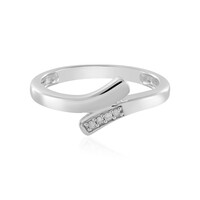 Zilveren ring met I3 (I) Diamanten