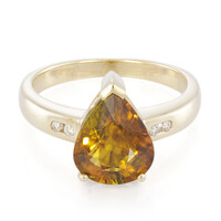 Gouden ring met een koper toermalijn