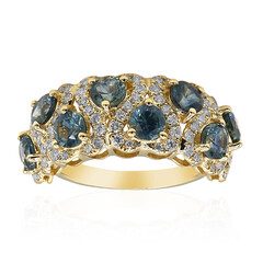 Gouden ring met Montana Saffieren (CIRARI)