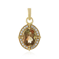 Gouden hanger met een Oregon zonnesteen