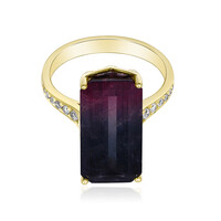 Gouden ring met een meerkleurige toermalijn (CIRARI)