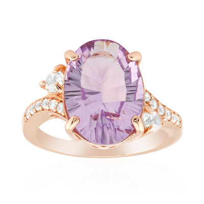 Zilveren ring met een Boliviaanse amethist