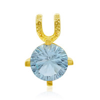 Gouden hanger met een hemel-blauwe topaas (Adela Gold)