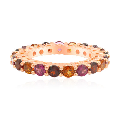 Zilveren ring met Mozambique granaten