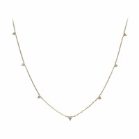 Gouden halsketting met SI1 (H) Diamanten