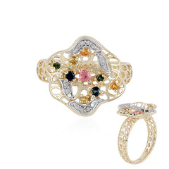 Gouden ring met een roze toermalijn (Ornaments by de Melo)