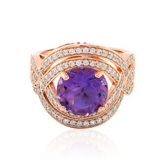 Zilveren ring met een amethist