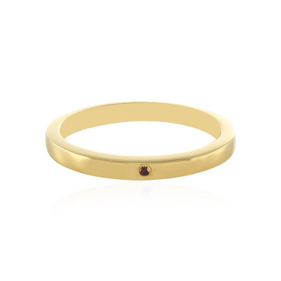 Zilveren ring met een I3 Rode Diamant