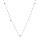 Gouden halsketting met hemel-blauwe I2 diamanten (de Melo)