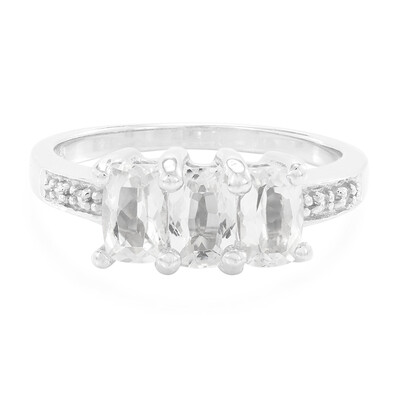 Zilveren ring met Himalaya berilstenen