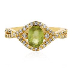 Zilveren ring met een sfeen
