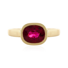 Gouden ring met een AAA Braziliaanse Rubelliet (AMAYANI)