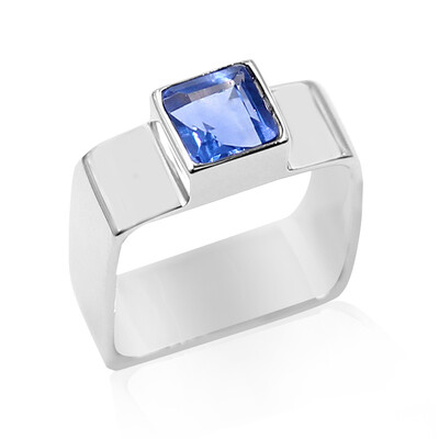 Zilveren ring met een kleurwissel fluoriet