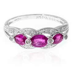 Gouden ring met robijnen