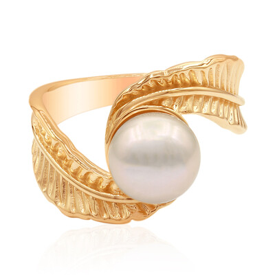 Zilveren ring met een zoetwater kweekparel (TPC)