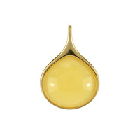 Zilveren hanger met een Baltische barnsteen