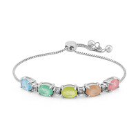 Zilveren armband met een Pastelgele Kwarts
