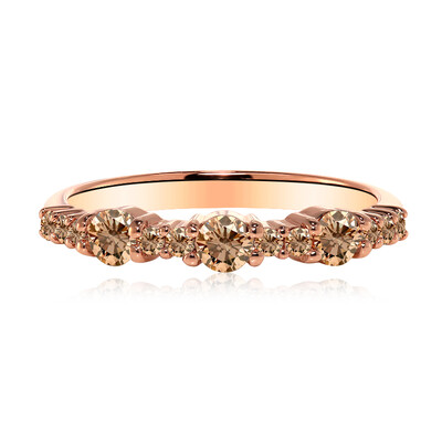 Gouden ring met SI1 Argyle Rose De France Diamanten (Annette)