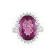 Zilveren ring met een Roze Fluoriet