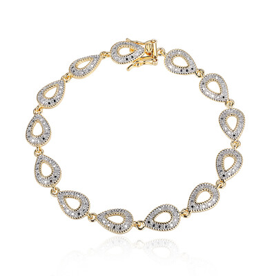 Messingen armband met een I3 (I) Diamant (Juwelo Style)