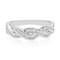 Zilveren ring met zirkonen