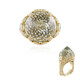 Zilveren ring met een groene amethist (Dallas Prince Designs)