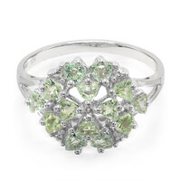 Zilveren ring met Paraiba toermalijnen