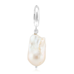 Zilveren hanger met een Witte zoetwater kweekparel (TPC)