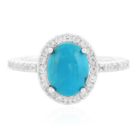 Zilveren ring met een turkoois