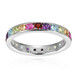 Zilveren ring met robijnen (Adela Silber)