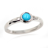 Zilveren ring met een Sleeping Beauty Turkoois (Faszination Türkis)