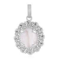 Zilveren hanger met een rozen kwarts