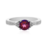 Zilveren ring met een Paarse Mystieke Topaas