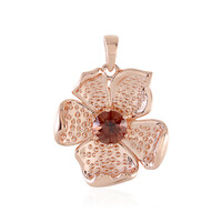 Zilveren hanger met een roze zirkoon (SAELOCANA)