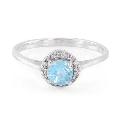 Zilveren ring met een Blauwe apatiet
