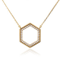 Gouden halsketting met Loepzuivere (F) Diamanten (LUCENT DIAMONDS)