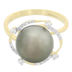 Gouden ring met een Tahiti parel