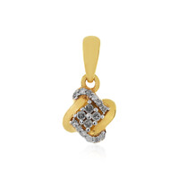 Zilveren hanger met I1 (I) Diamanten