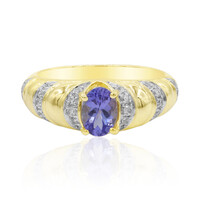 Gouden ring met een tanzaniet (de Melo)