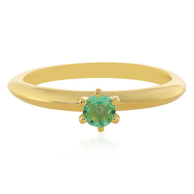 Zilveren ring met een Ethiopische smaragd