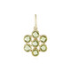Gouden hanger met peridoots