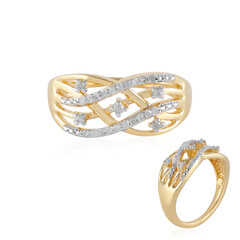 Zilveren ring met een I2 (I) Diamant