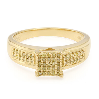 Zilveren ring met Fancy diamanten