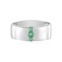 Zilveren ring met een Russische smaragd (de Melo)